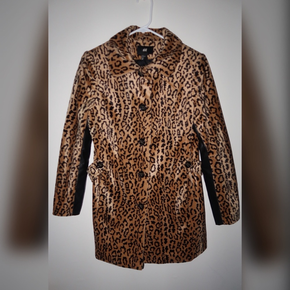 H&M Leopard Coat